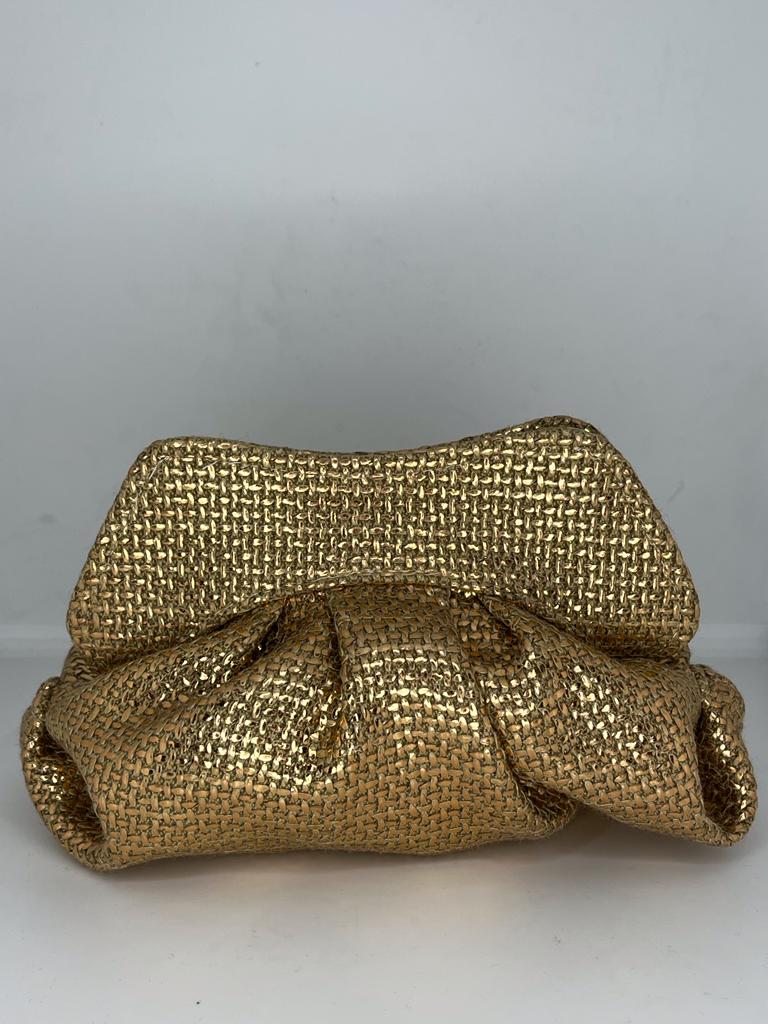 Fluffy Clutch Gold