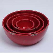 Load image into Gallery viewer, BOWLS VINTAGE CERAMIC RED (BUNDLE OF 4)
