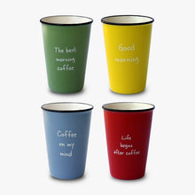 Load image into Gallery viewer, Set of 4 colored mugs 350 ml
