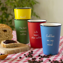 Load image into Gallery viewer, Set of 4 colored mugs 350 ml
