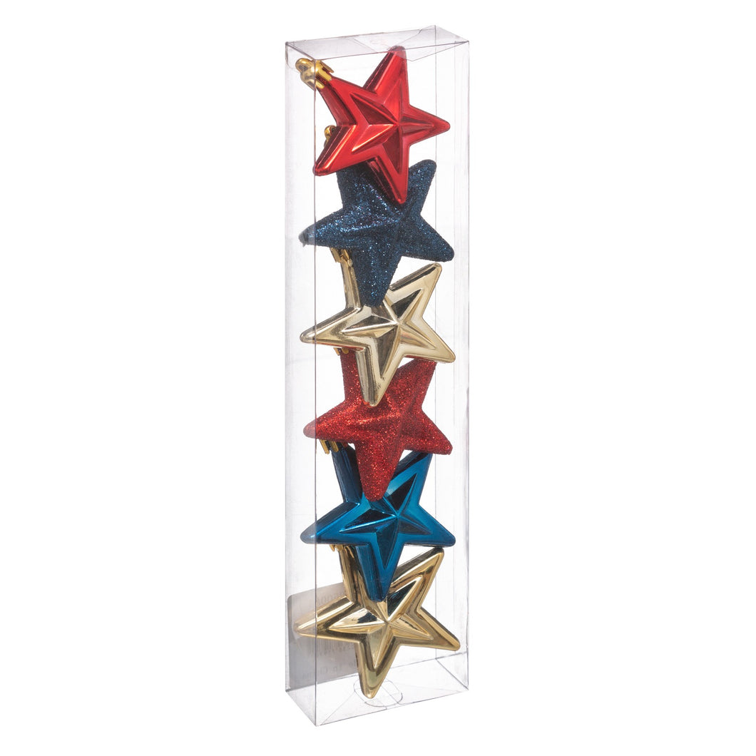 Christmas Plastic Star Hanging Deco