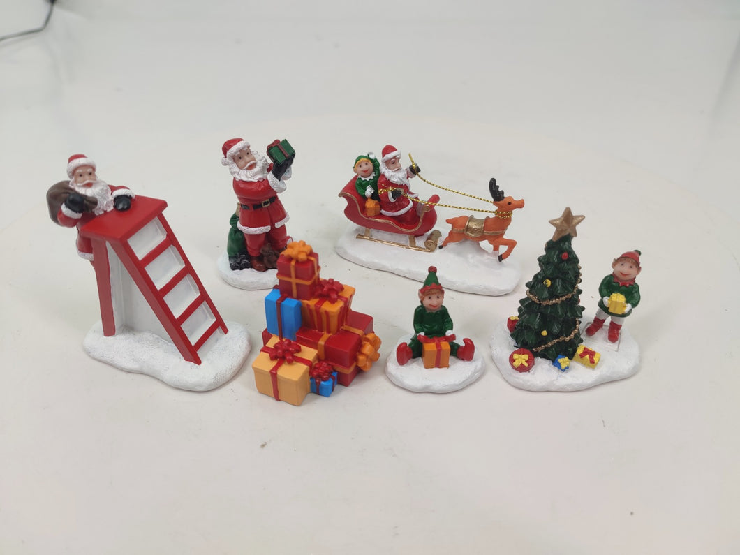 Laponia Village Christmas Figures x6