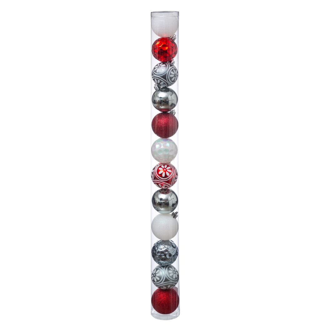 12x 60mm Christmas Balls