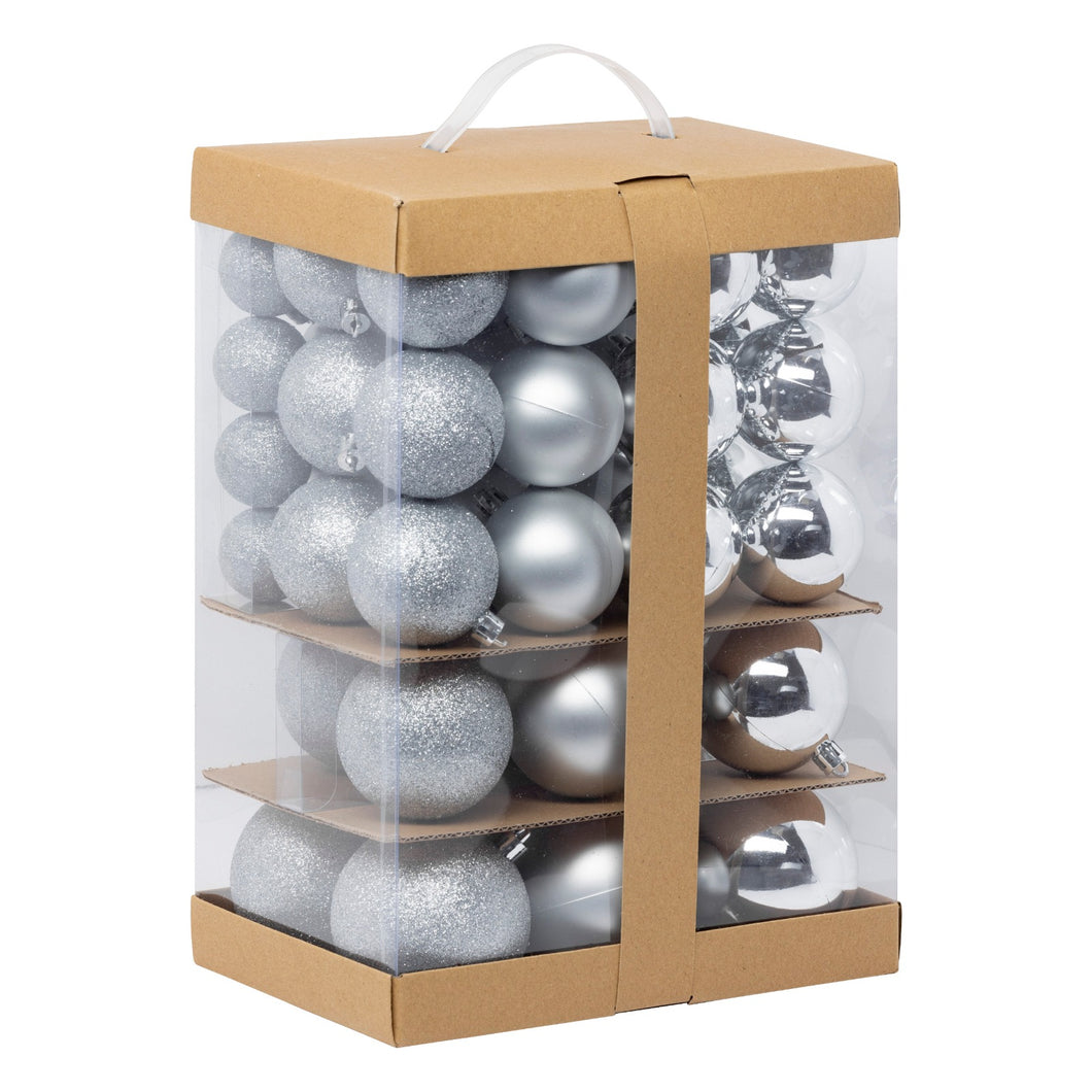 Christmas Kit 60 PCS Balls Silver