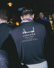 Load image into Gallery viewer, Lebanon One Size Round Neck Black T-Shirt
