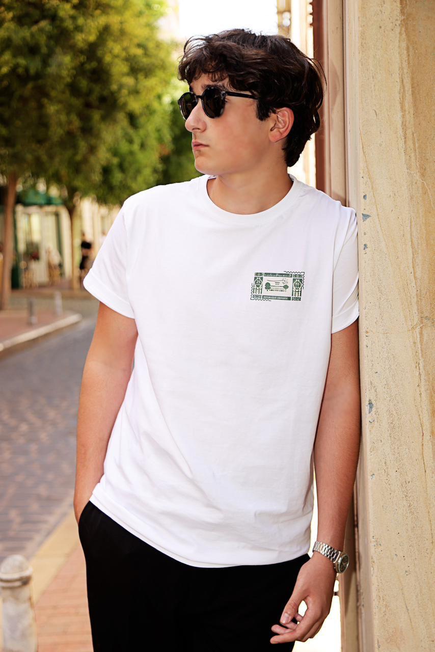 Beirut One Size Round Neck White T-Shirt