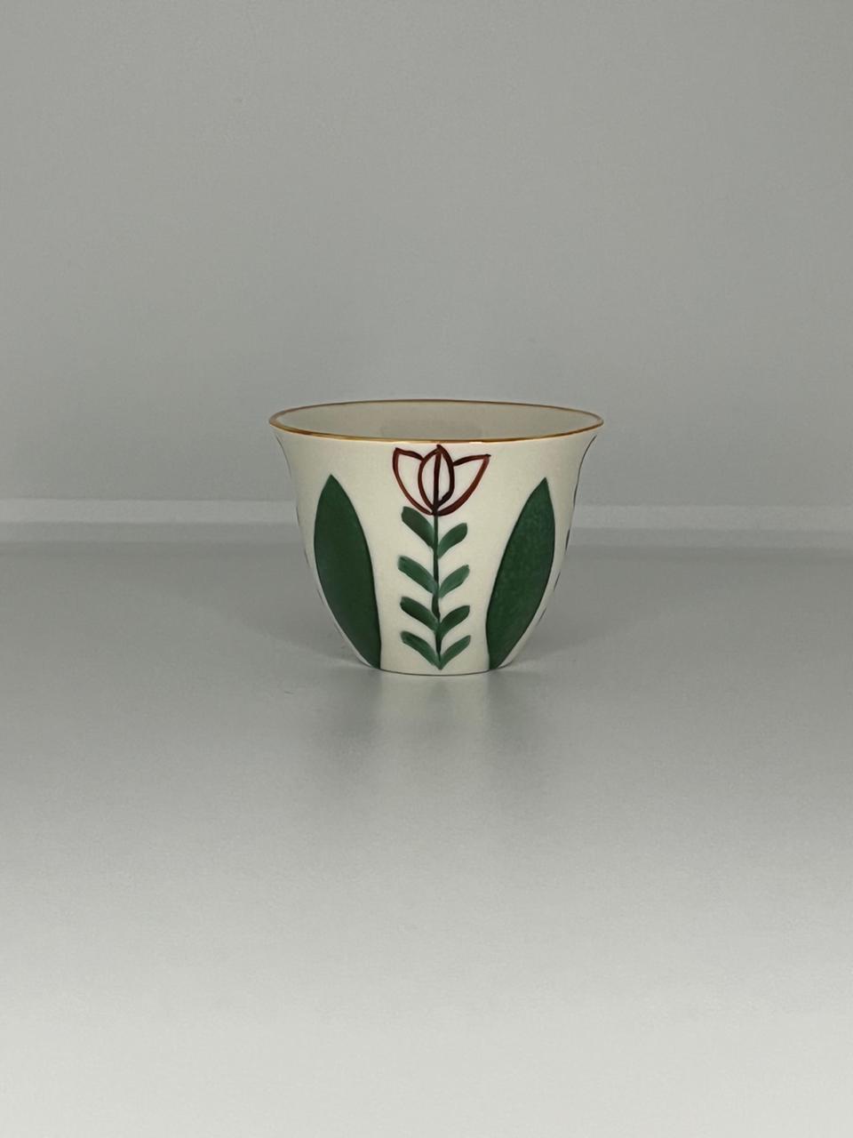 Hand Painted Chaffeh Coffee Cup