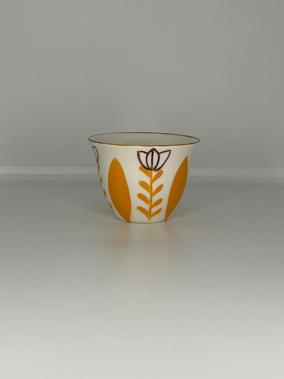 Hand Painted Chaffeh Coffee Cup