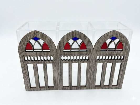 Wooden Lebanese Windows Cutlery Holder