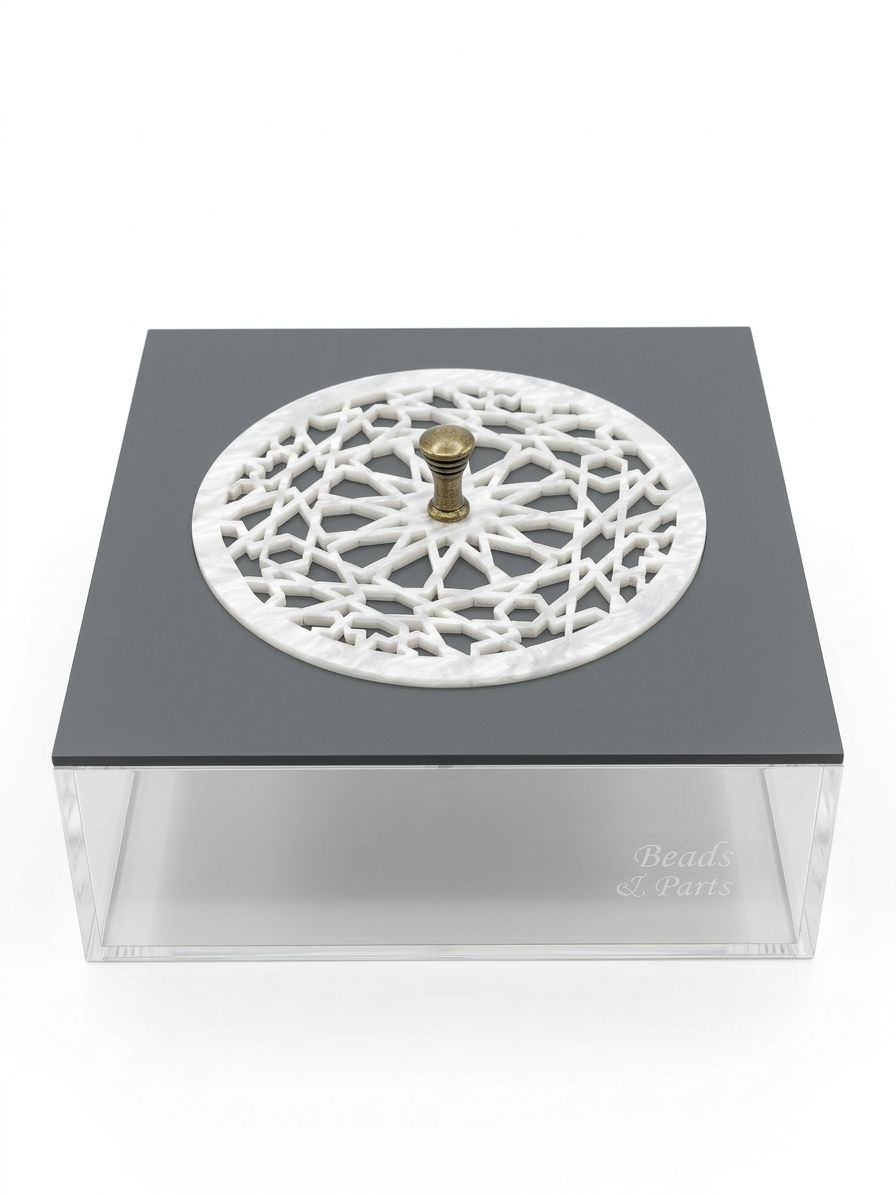 Black Square Tea Plexi Box
