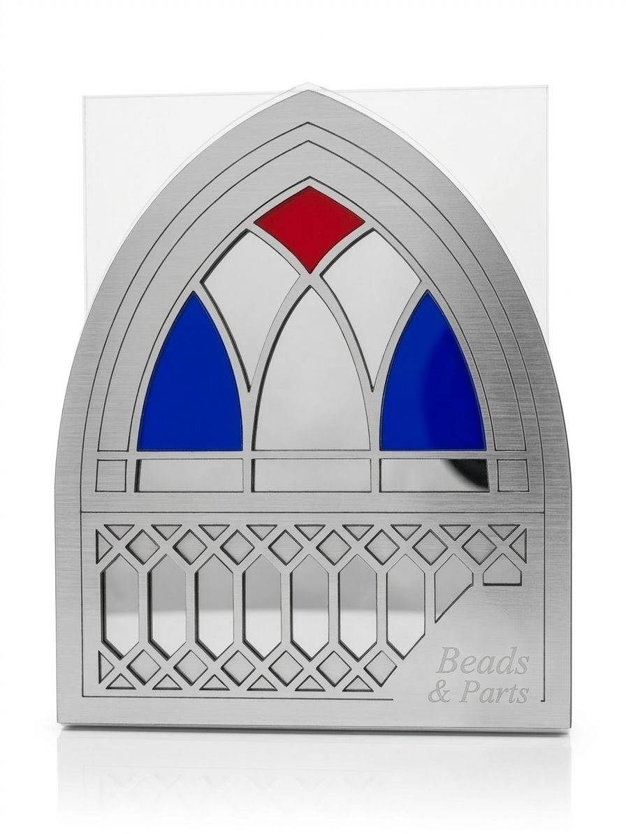 Silver Lebanese Windows Napkin Holder