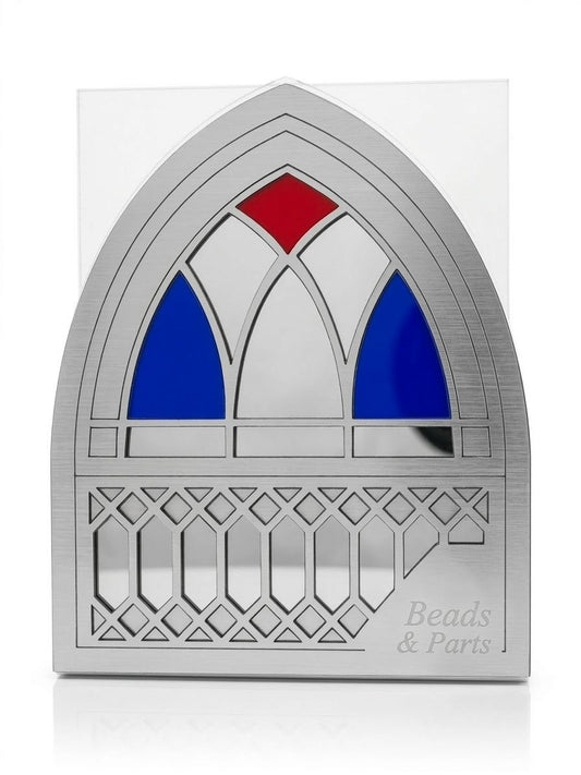 Silver Lebanese Windows Napkin Holder