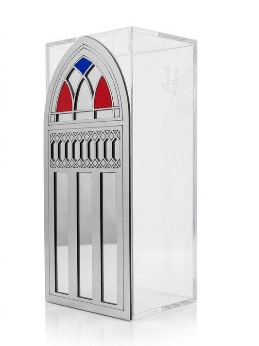 Silver Lebanese Window Plexi Box