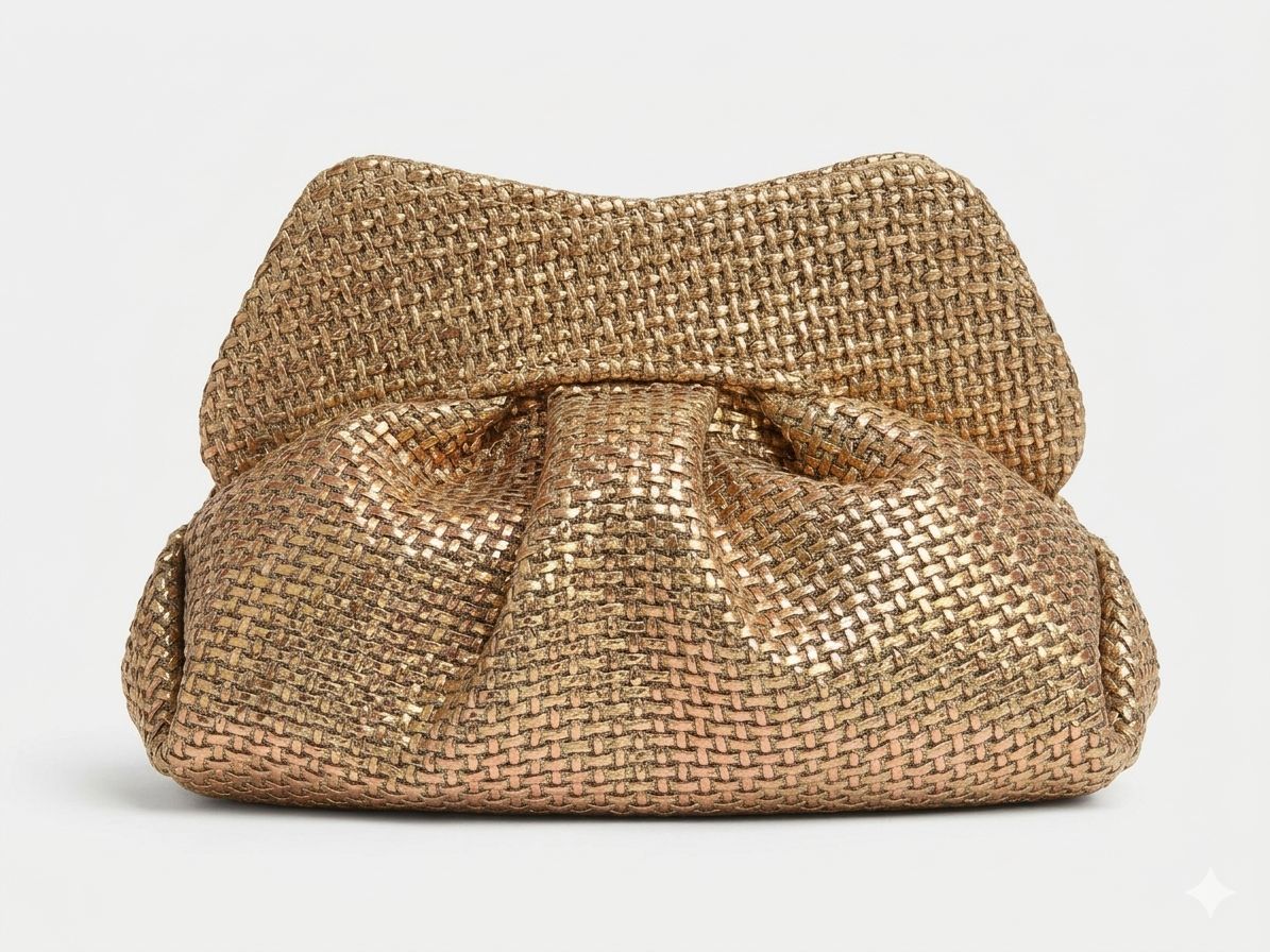 Fluffy Gold Clutch