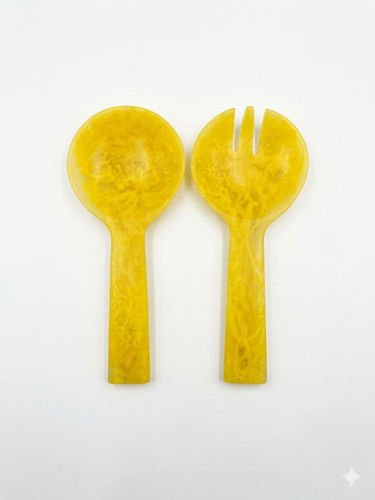 Resin Short Fork And Spatula (Set of 2)