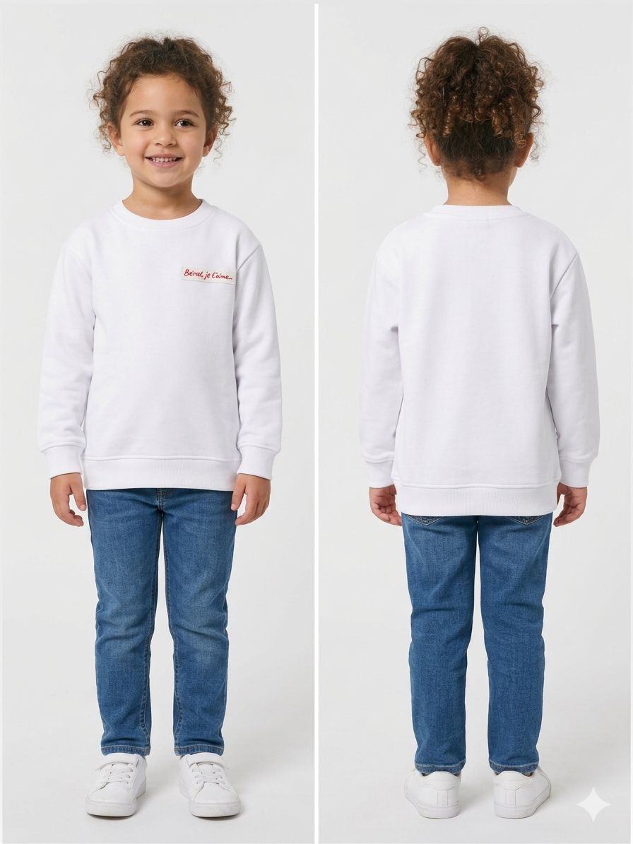 White Beirut Je T'aime Sweater