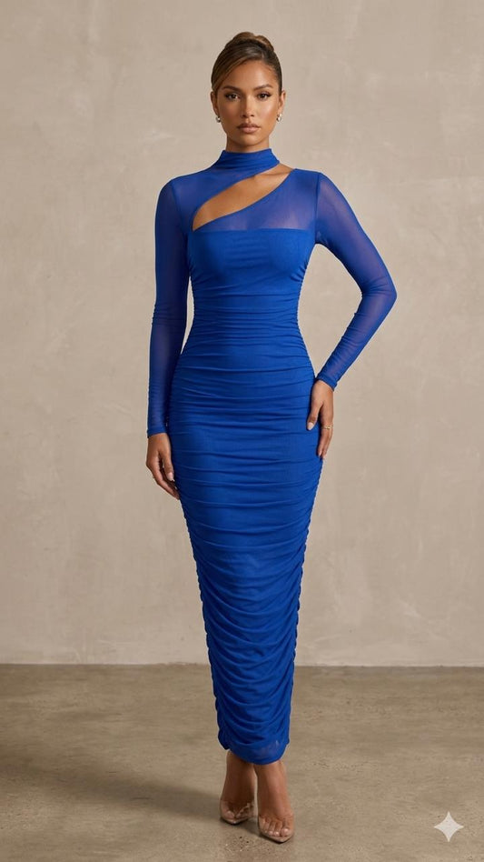 Royal Blue Midi Dress