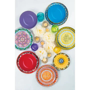 ETNO COLOR 18 PC DINNER SET