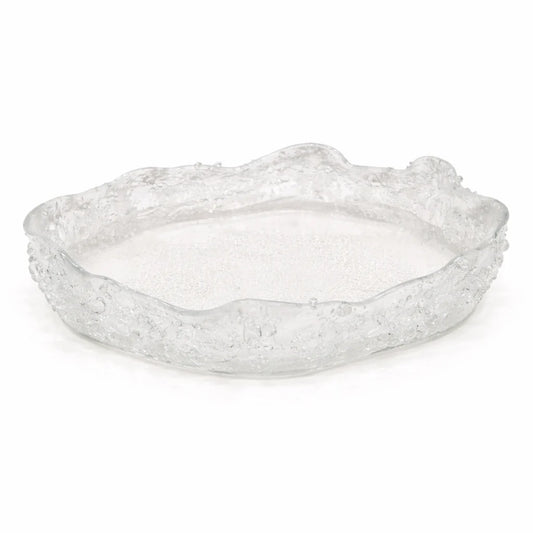 "Handmade" Oval Bowl with Dots