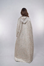 Load image into Gallery viewer, Beige Abaya and Dress with Arabic Calligraphy
