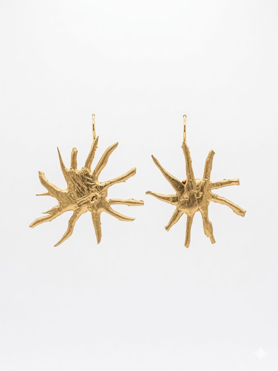 Gold Resin Earrings