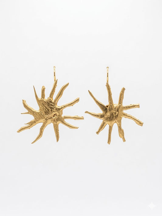 Gold Resin Earrings
